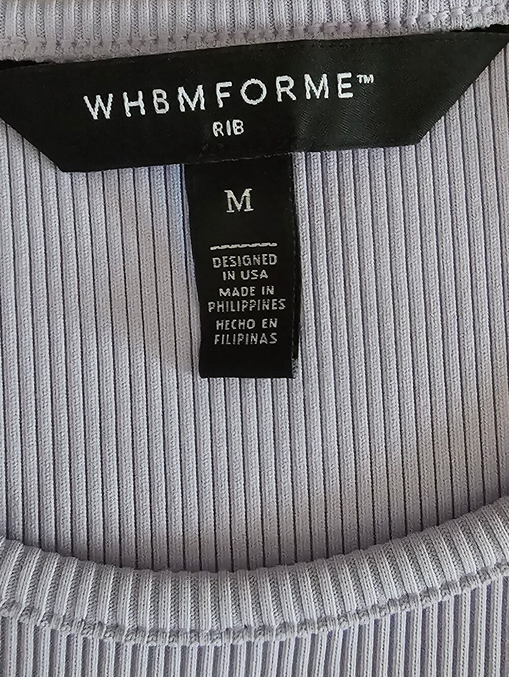 WHBM Forme Ribbed Stretch Tank - Picture 5 of 6